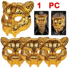 1pc Squid Game Golden Tiger Leopard VIP Costume Mask Face Cover
