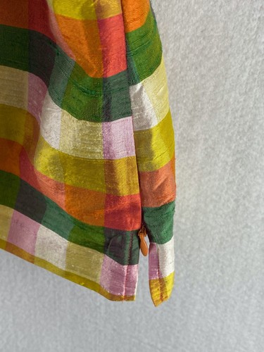 Talbots 6P Top Sleeveless 100% Silk Lined Multicolor EUC (W4682-M8) - Picture 6 of 11