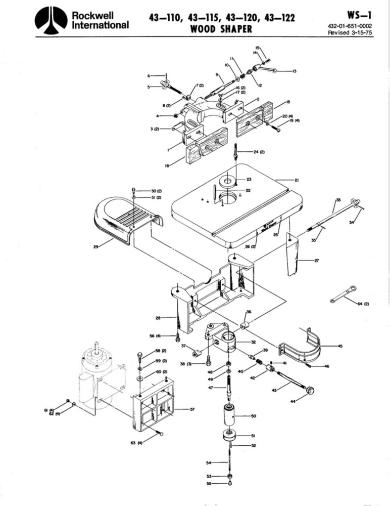 Wood Shaper WS-1 Instructions 