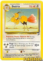 Pokemon BASE SET 2 Card  37/130 Dodrio