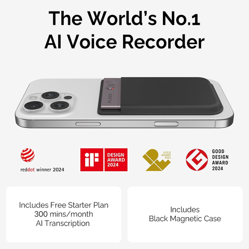 AI Voice Recorder, Note Voice Recorder W/Case, App Control, Transcribe & Summar - Picture 8 of 12