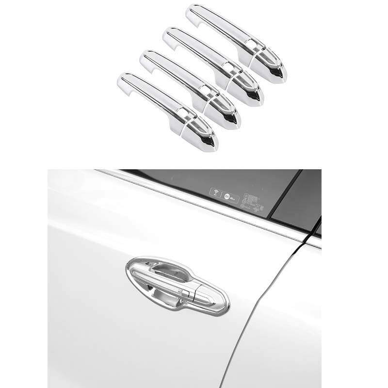 8PCS Silver ABS Door Handle Covers for Cadillac ATS XT4 XT5 XT6 CT6 XTS Models