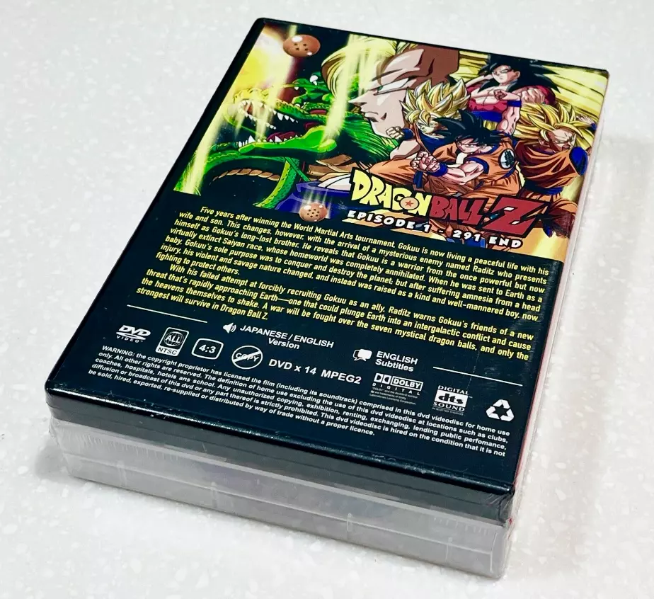 QANIME DVD Dragon Ball Z Episodes 1-291 End English Dubbed & Subtitles