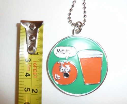 Orange Juice Funny Necklace Mom Joke David and Goliath Humor Charm Round - Picture 7 of 8