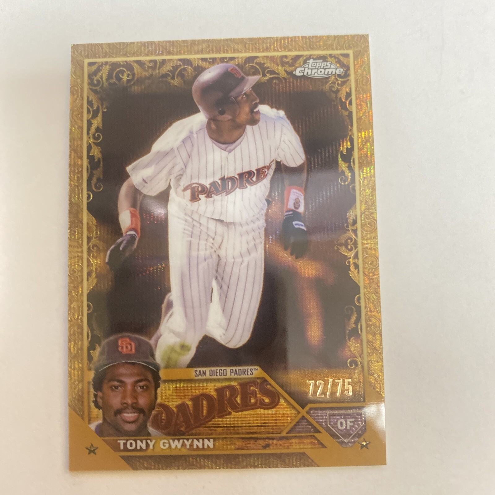 2023 Topps Gilded Collection #131 Tony Gwynn Wave Gold Etch #/75