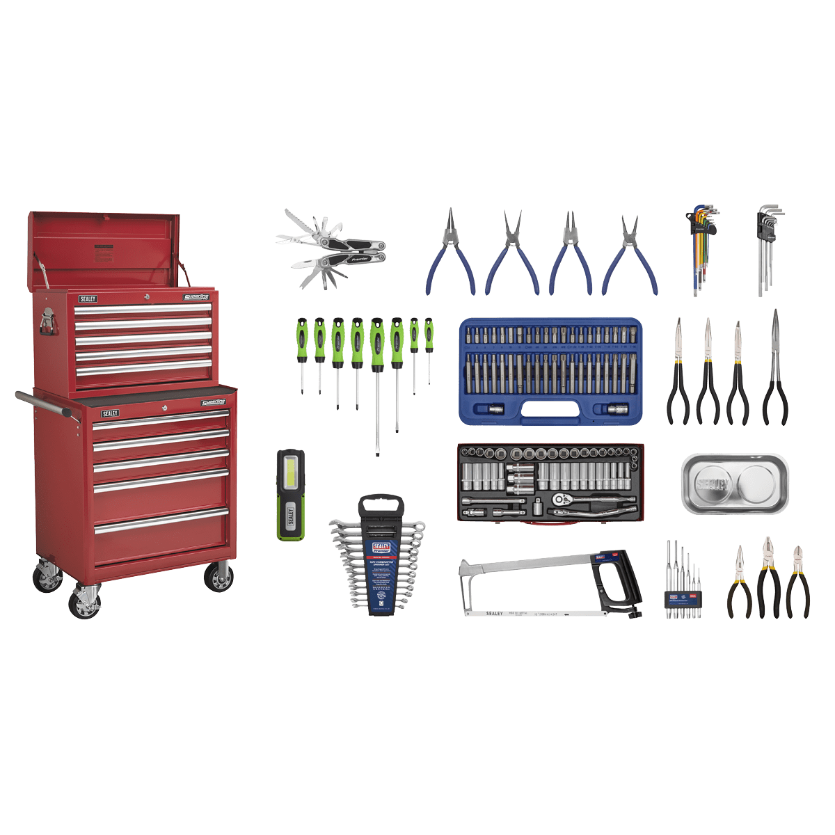 Sealey APCOMBOBBTK55 Superline PRO Topchest & Rollcab Combination 10 Drawer with