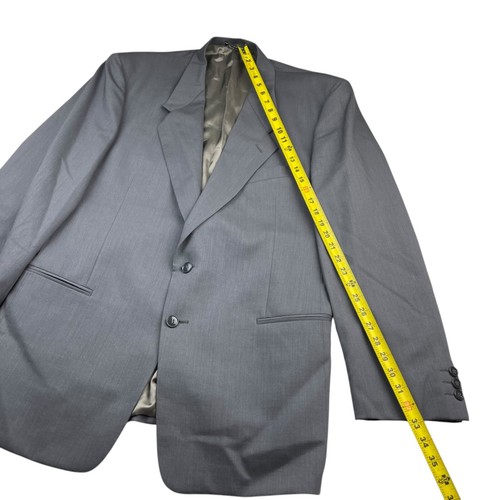 VTG Mani Men’s Wool/Silk 2-Button Blazer Gray • Italy • 42L US - Picture 10 of 12