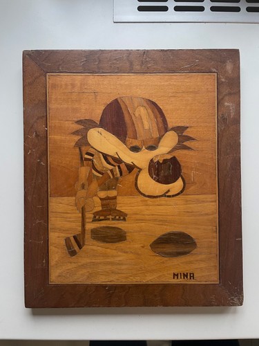 VUCKO vintage hecho a mano en placa de madera, Juegos Olímpicos Sarajevo 1984 - Imagen 6 de 22