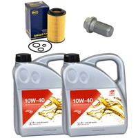 MotoröL Set Febi SAE 10W-40 8 Liter + ÖLfilter + Schraube FüR Mercedes Sprinter