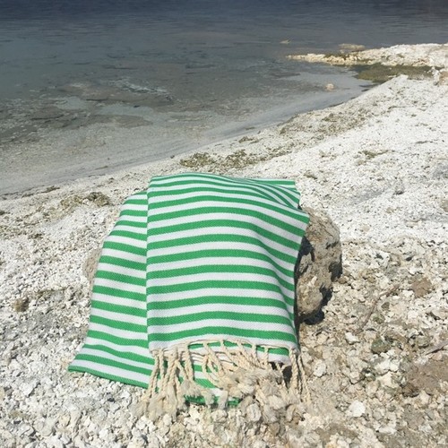 Denizli peshtemal, Fouta Towel,%100 Turkish cotton, ideal for bath spa, pool,gym - Picture 6 of 10