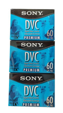 Sony Digital Video Cassette DVC Premium Mini Video Tape Pack Of 3 New  Unused