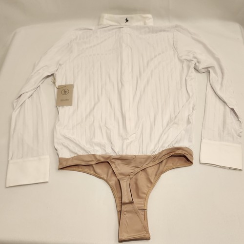 Damen Elite Equestrian Body langärmelig frei x Zügel - KLEIN - weiß - Bild 6 von 7
