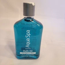 Aqua Spa Soothe Bath Oil Eucalyptus + Mint 9.25 fl oz. NEW
