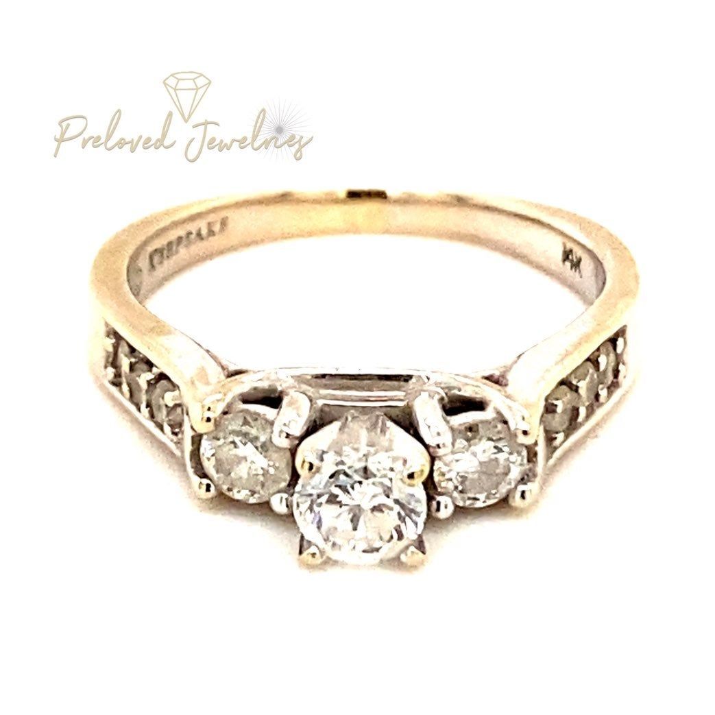 14k Keepsake Diamond Engagement Ring