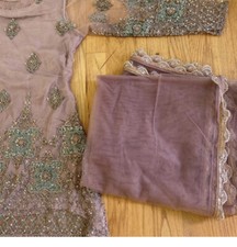 pakistani womens shalwar kameez Size Small Gharara Sharara Heavy