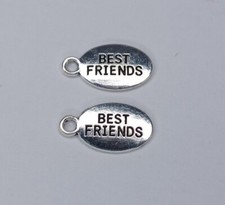 Best Friends Metal Charms For Bracelet Or Necklace 2 Charm Set