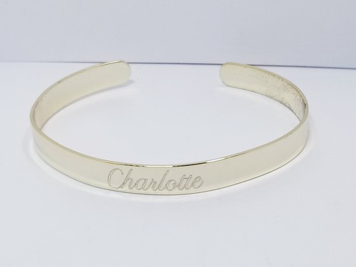 Sterling Silver Personalized Cuff Bracelet 9.6g