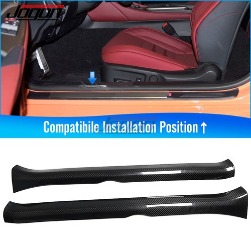 Carbon Side Door Sill Guard Cover For Lexus RC200 RC300h RC350 F Sport 2015-2019 - Picture 3 of 10