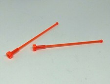 LEGO : Lot 2x antenne 8H - Réf 2569 Trans-Néon Orange - Set 70596 6973 70357 