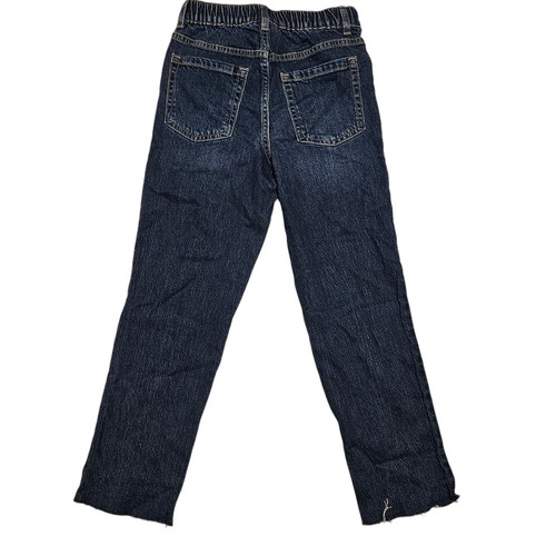 Cat & Jack Girls' High-Rise Ankle Straight Jeans Blue - Picture 2 of 7