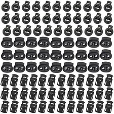 150 Pcs Plastic Cord Locks for Drawstring Paracord Clothing Shoelaces Bags