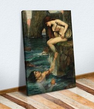 CANVAS WALL ART PAINTING PRINT ARTWORK WOMAN John William Waterhouse The Siren