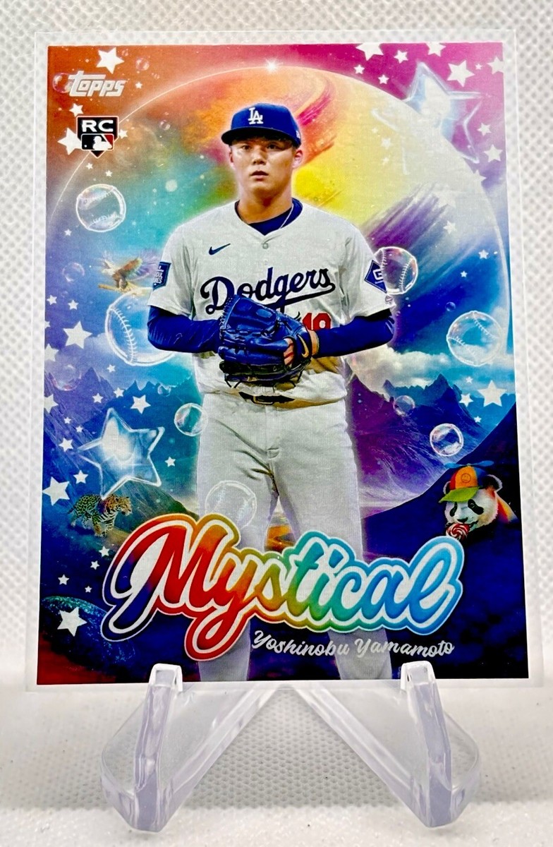2024 Topps Update Yoshinobu Yamamoto Mystical Rookie Card