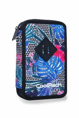 COOLPACK 2-FACH 35-teilig Mäppchen Federmappe Federtasche ALOHA BLUE, B66048