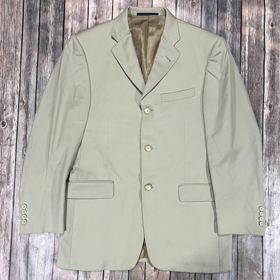 Burberry London Suit Blazer Sport Coat Pants 38S Mens 32x30 Mens Beige Jacket - Image 2 of 4