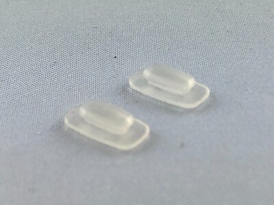 1 Paar Originale ic! Berlin Nasenpads ENP15t01s  weiß Silikon Ersatz Nase Pads