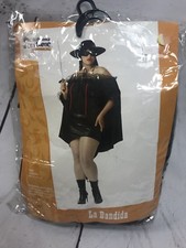 La Bandida Womens Costume Up Fits To Size 22 Halloween No Hat