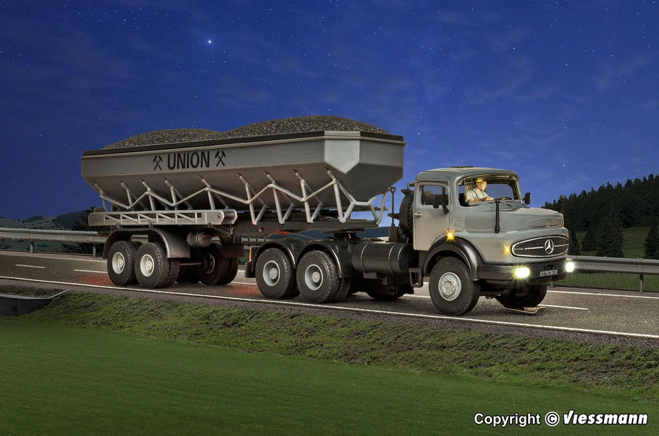 Viessmann H0 8035 - MB Rundhauber 3 Assi Con Carbone, CarMotion Nuovo - Immagine 4 di 4