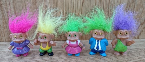 Vintage Rauls Happy Gang Elephant Troll Doll 3 avec