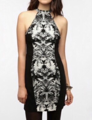Urban Outfitters Silence + Noise Halter Neck Crepe Bodycon Dress Womens  Size 6 | eBay