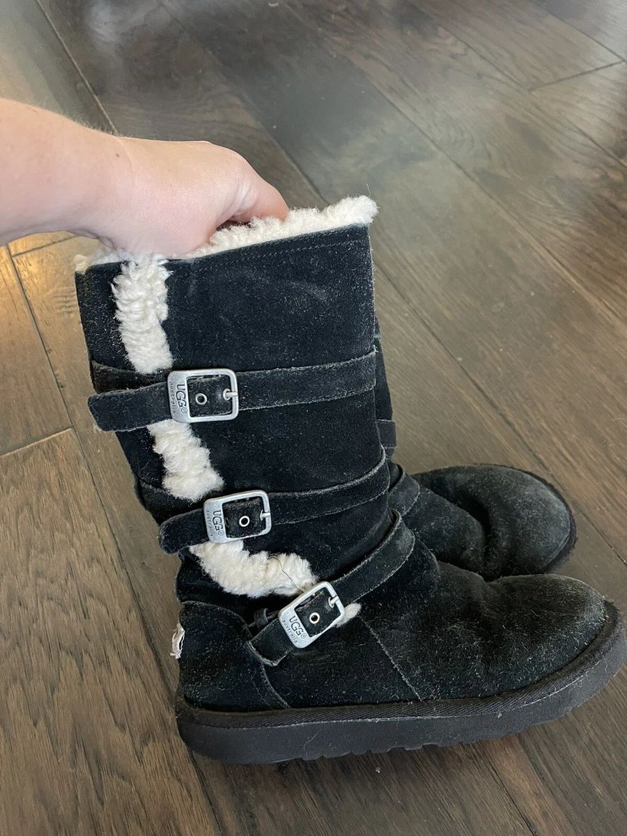 Ugg boots with buckles top