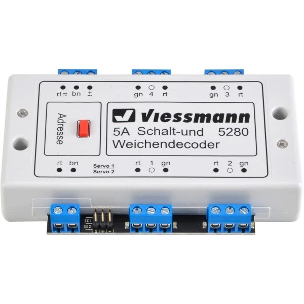 Viessmann 5280 Multiprotokoll Schalt- und Weichendecoder + Neu - Bild 2 von 2