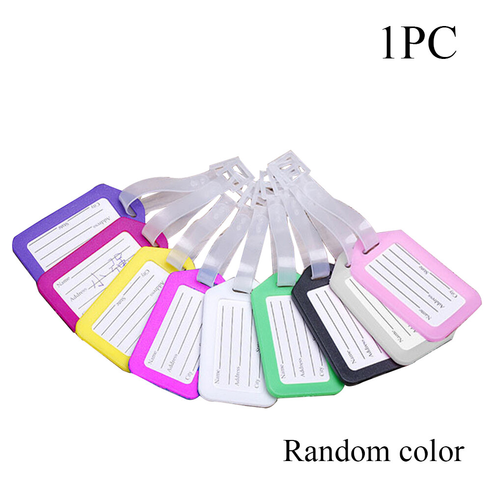 Colorful Luggage Tags for Suitcases with ID Card Holder Travel Essentials-image