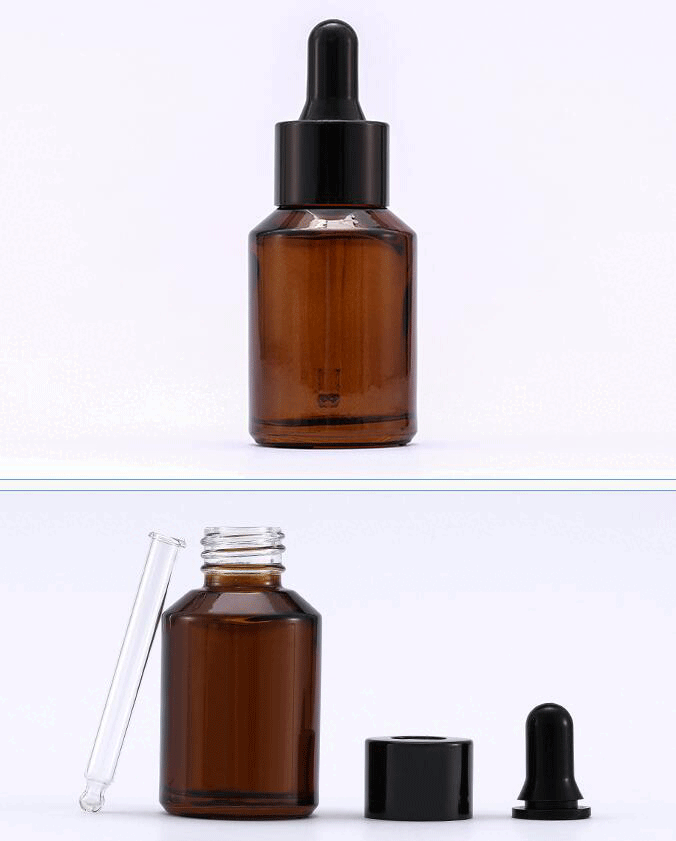 1OZ Brown/Green Amber Glass Dropper Bottles Empty Glass Pipette Bottle Container