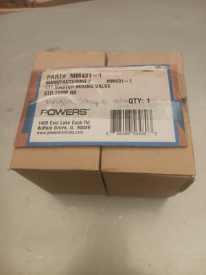 NEW WATTS POWERS MM431-1 431 MASTER MIXING VALVE ANGLE STRAINERS 