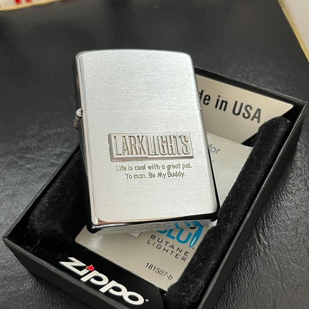 Used Zippo Marlboro Brand Lighter LARK LIGHTS Release