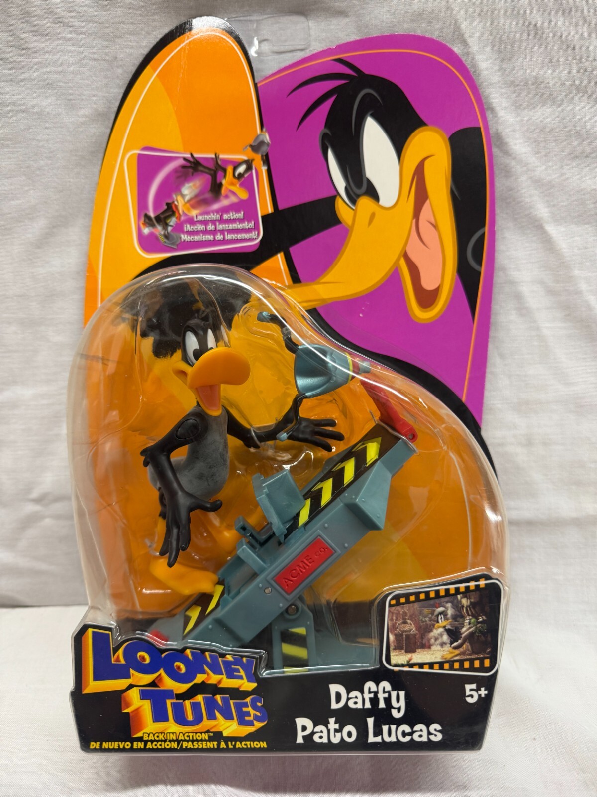 Mattel Looney Tunes Daffy Duck Lucas Launch Action Figure KB Toys A30