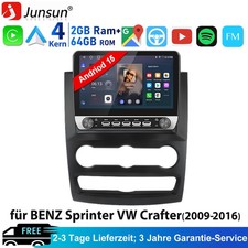 10.1 Für Sprinter 906 VW Crafter Kasten 2009-16 Android Autoradio BT Carplay SWC 10.1 Für Sprinter 906 VW Crafter Kasten 2009-16 Android Autoradio BT Carplay SWC