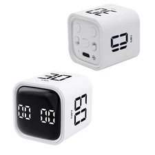 Productivity Timer Flip Cube Timer Countdown & Countup,Mute & Vibrate & Sound...