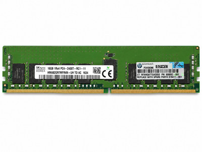 HP SK Hynix 16GB 1Rx4 PC4-2400T DDR4 ECC RDIMM HMA82GR7MFR4N-UH 809082 RAM