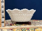 Vintage Imperial Glass Hobnail White Milk Glass Fruit Bowl