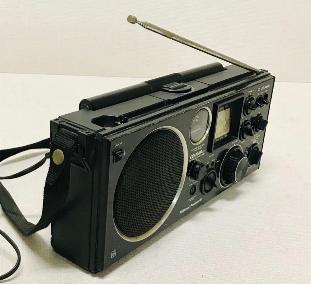 COUGAR 113 (RF-1130 ナショナル ラジオ、ジャンク扱い。 Panasonic RF-1130 National Cougar 113 Vintage Radio 4-Band Tested