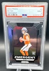 (PSA 9) 2024 Panini Prizm - Emergent Bo Nix #3 (RC)