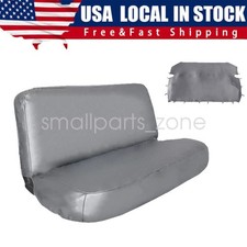 Universal Pu Synthetic Leather Full Size Bench Truck Seat Cover Gray Color New