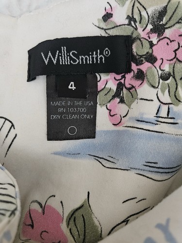 Vestido para mujer Willi Smith floral Costa Azzurra bajo alambre correa de espagueti talla 4 - Imagen 3 de 6