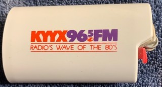 RARE KYYX 96.5 Seattle New Wave Radio Station Lighter 1983 KROQ's Ric Caroll